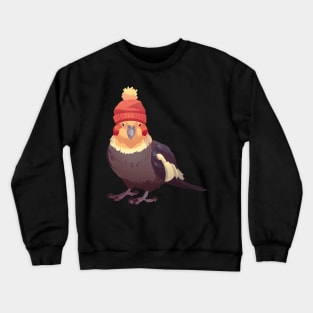 Cockatiel with Hat Crewneck Sweatshirt